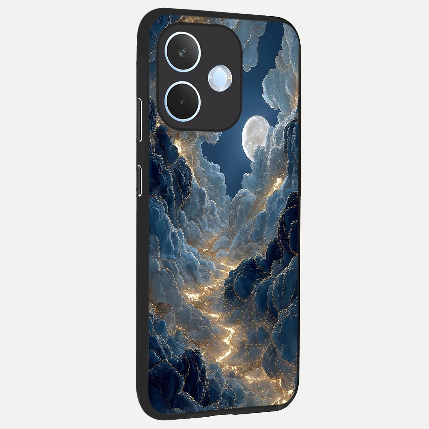  Celestial Cloud Road back cover For Oppo Reno 15 Pro mini slim fit glass case with vibrant aesthetic design