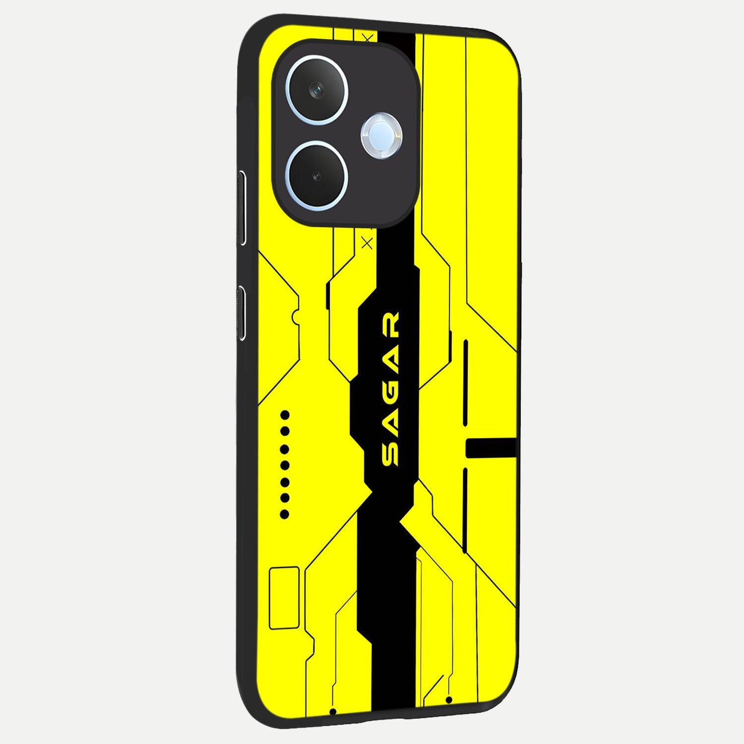  Circuit CYBERPUNK Custom Name back cover For Oppo Reno 15 Pro mini slim fit glass case with vibrant aesthetic design