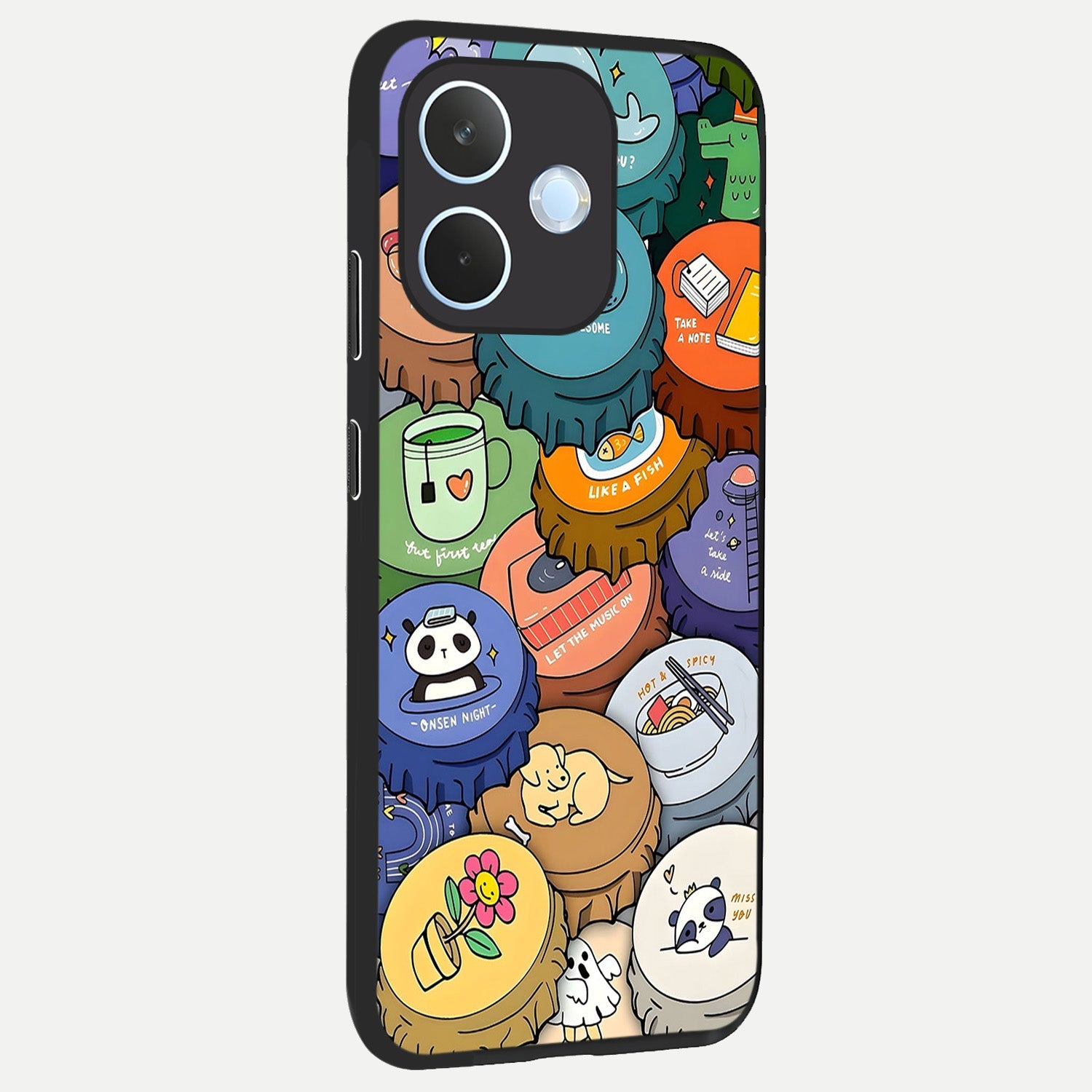  Coins Patterns back cover For Oppo Reno 15 Pro mini slim fit glass case with vibrant aesthetic design