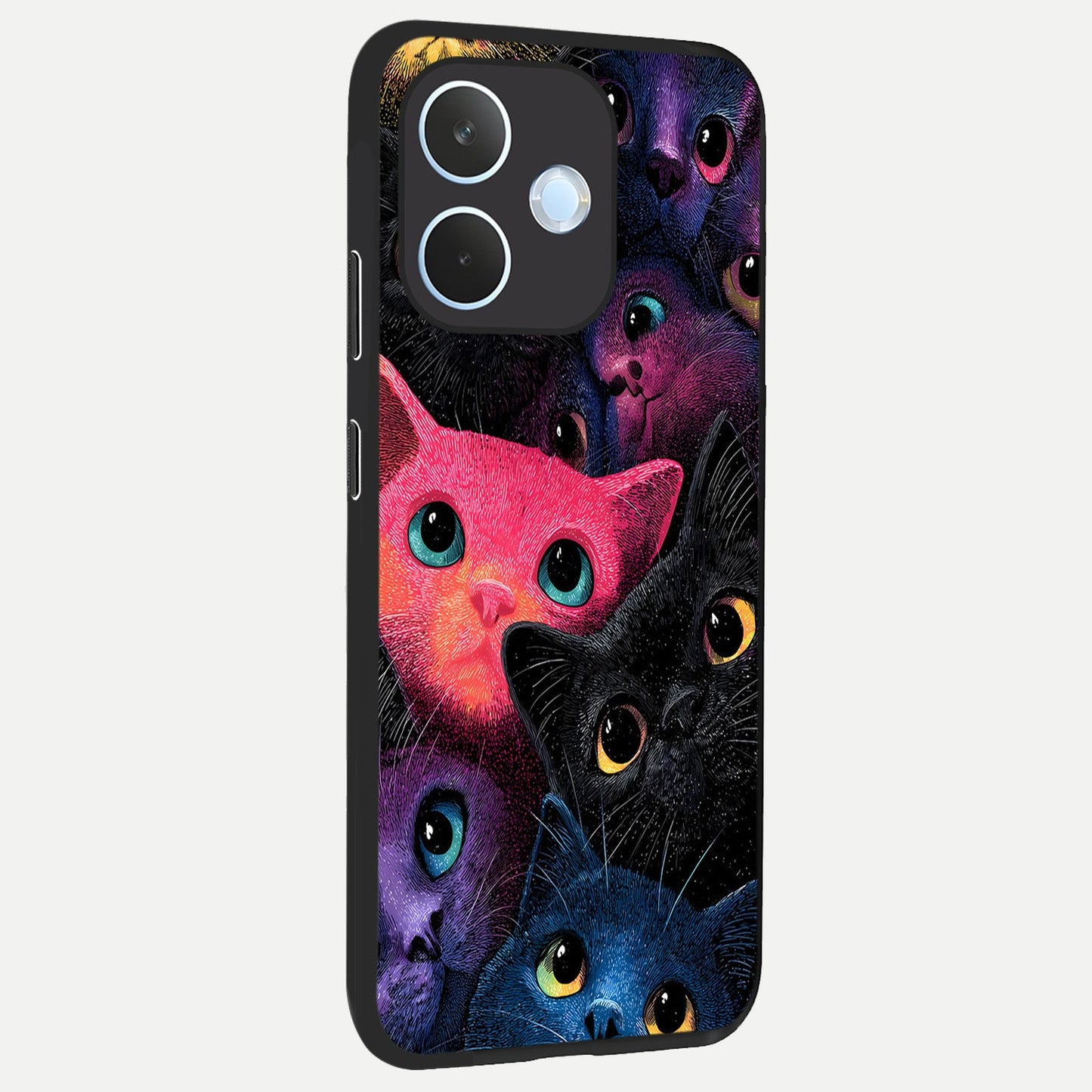  Cosmic Cats Dreams back cover For Oppo Reno 15 Pro mini slim fit glass case with vibrant aesthetic design