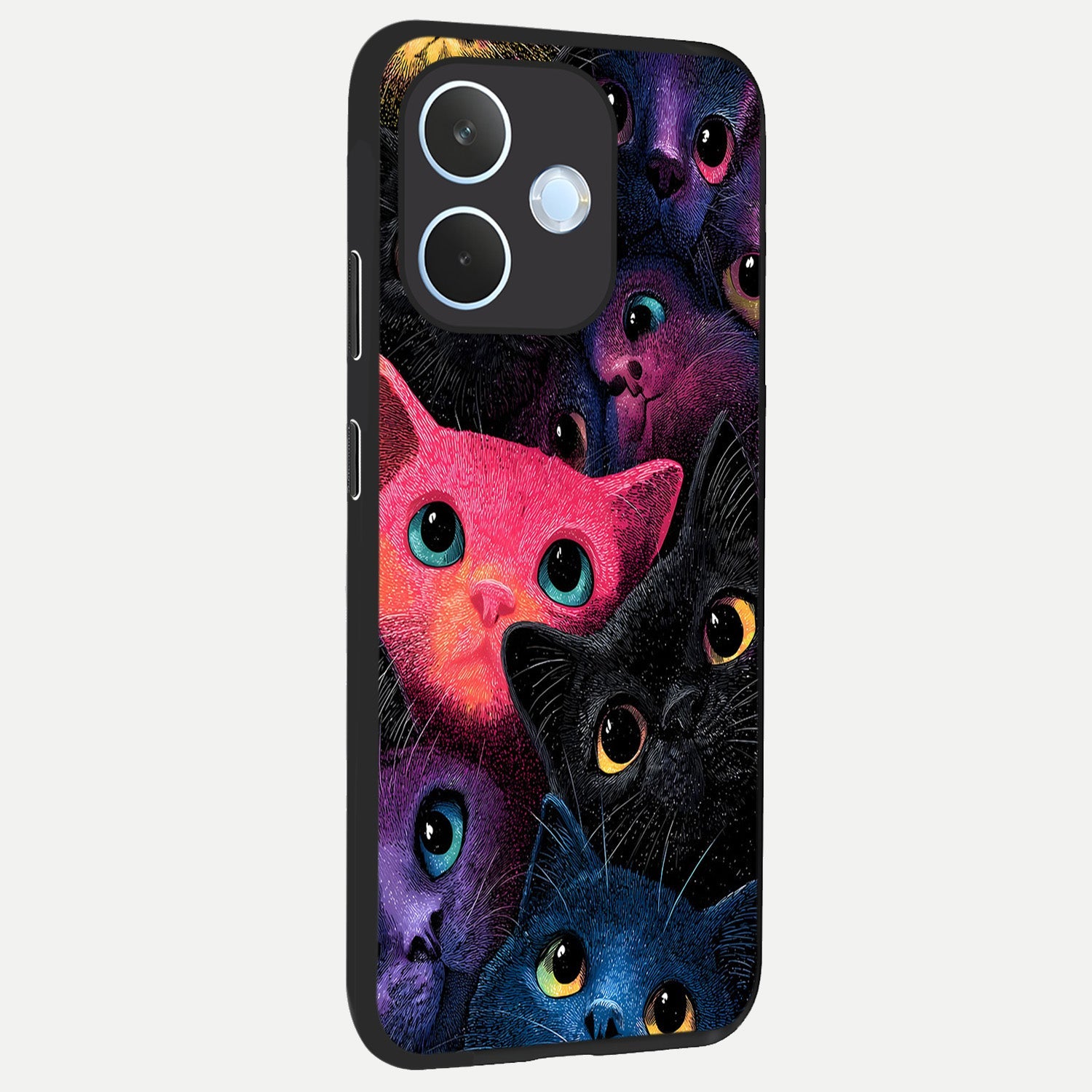  Cosmic Cats Dreams back cover For Oppo Reno 15 Pro mini slim fit glass case with vibrant aesthetic design