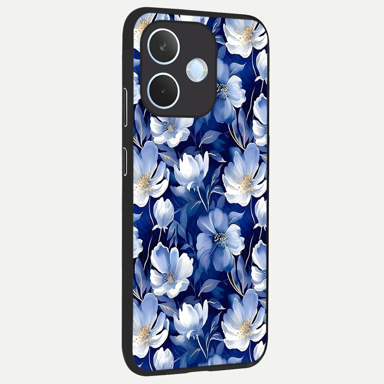  Cute Floral Patterns back cover For Oppo Reno 15 Pro mini slim fit glass case with vibrant aesthetic design