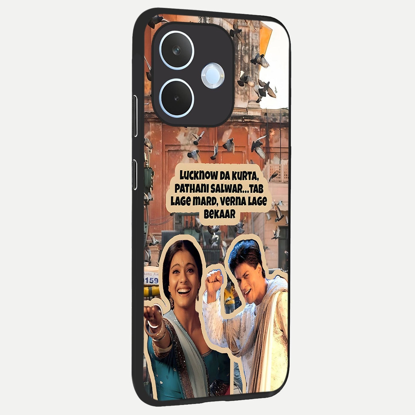  Desi Retro Vibes back cover For Oppo Reno 15 Pro mini slim fit glass case with vibrant aesthetic design