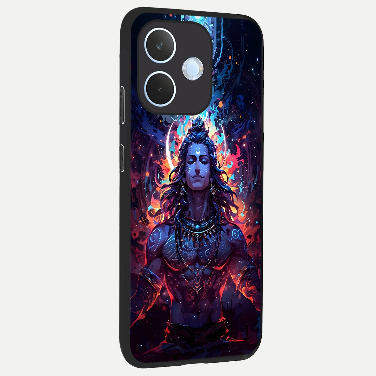  Divine Fire Shiv back cover For Oppo Reno 15 Pro mini slim fit glass case with vibrant aesthetic design