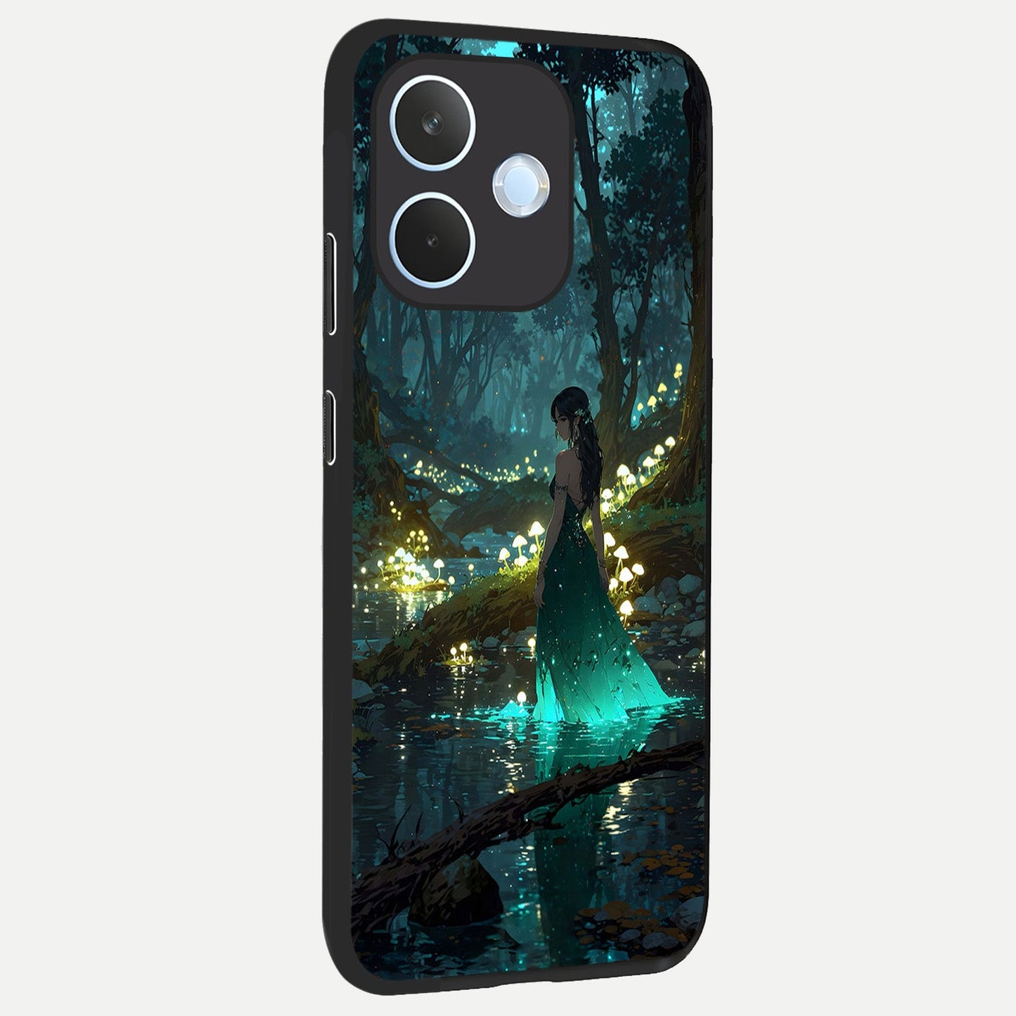  Enchanted Forest Glow back cover For Oppo Reno 15 Pro mini slim fit glass case with vibrant aesthetic design