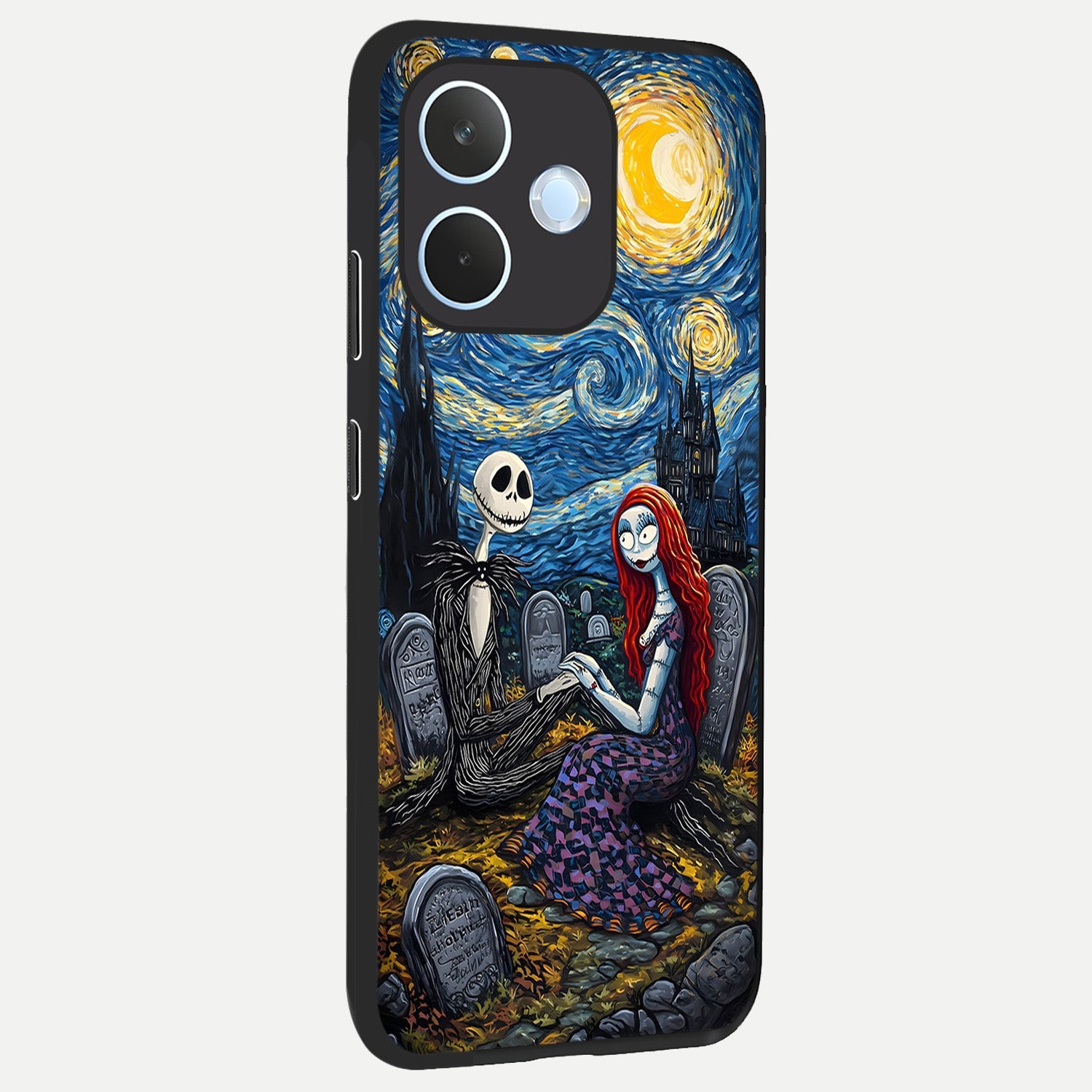  Eternal Night Love back cover For Oppo Reno 15 Pro mini slim fit glass case with vibrant aesthetic design