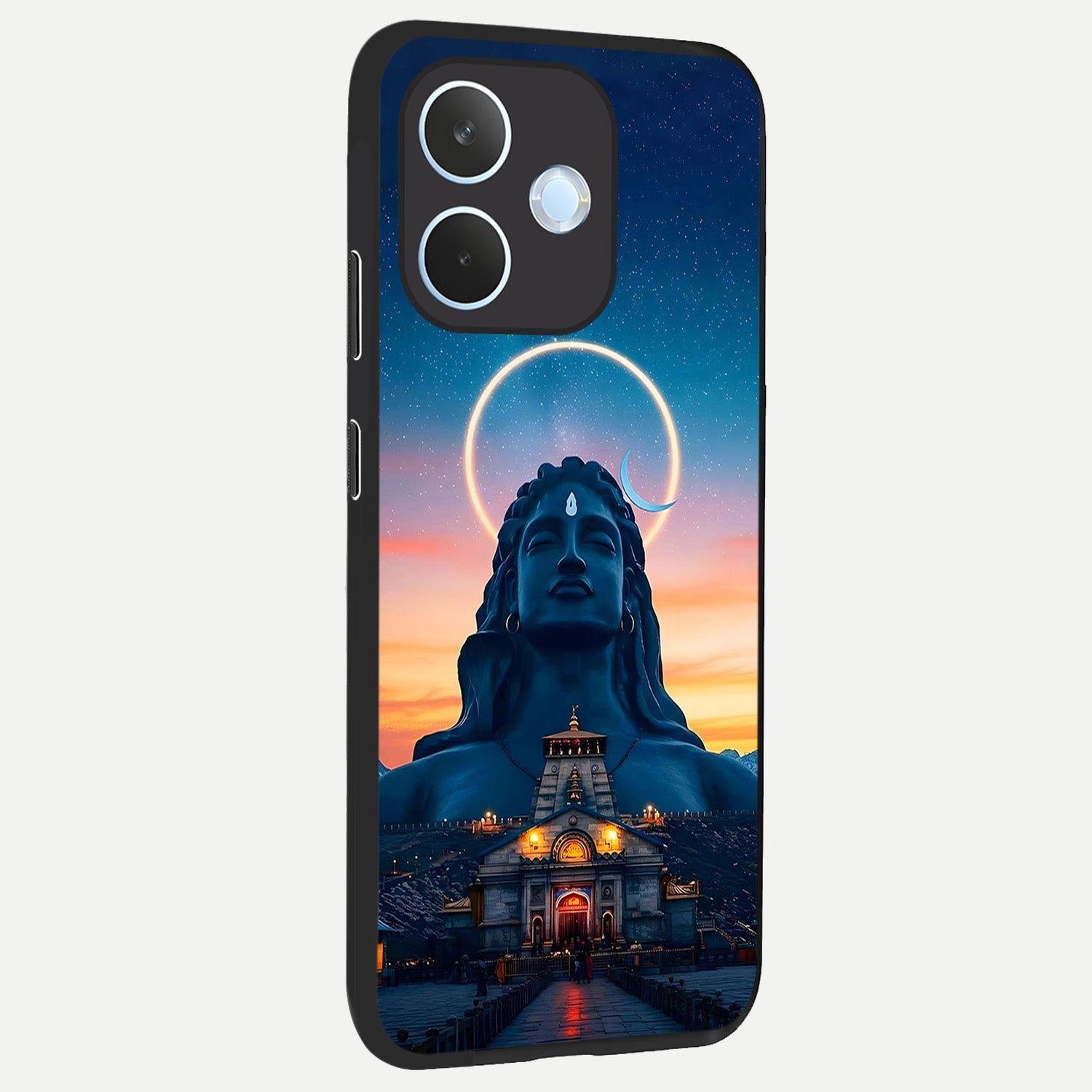  Eternal Shiva Aura back cover For Oppo Reno 15 Pro mini slim fit glass case with vibrant aesthetic design