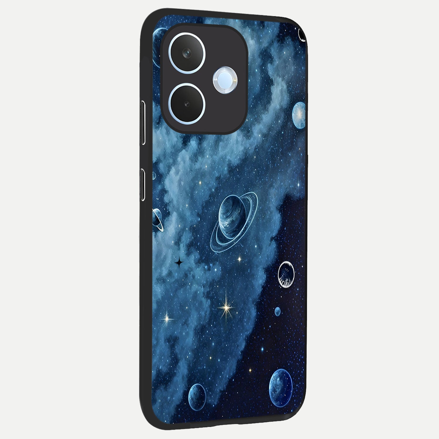  Galaxy Dream Space back cover For Oppo Reno 15 Pro mini slim fit glass case with vibrant aesthetic design