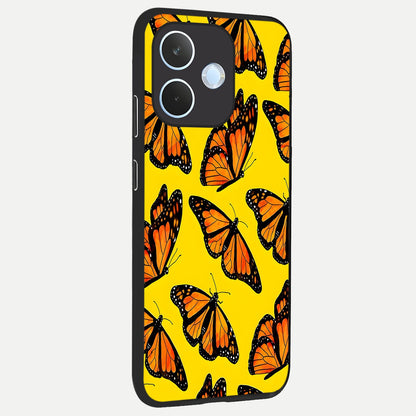  Golden Wing Flight back cover For Oppo Reno 15 Pro mini slim fit glass case with vibrant aesthetic design