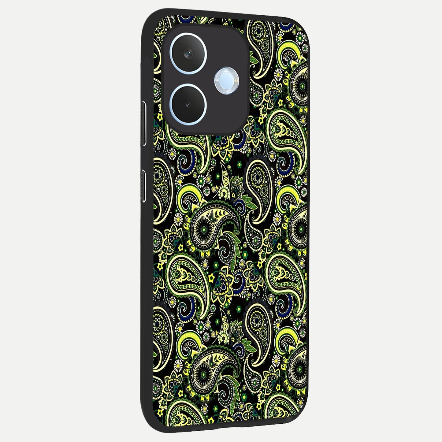  Green Lemon back cover For Oppo Reno 15 Pro mini slim fit glass case with vibrant aesthetic design