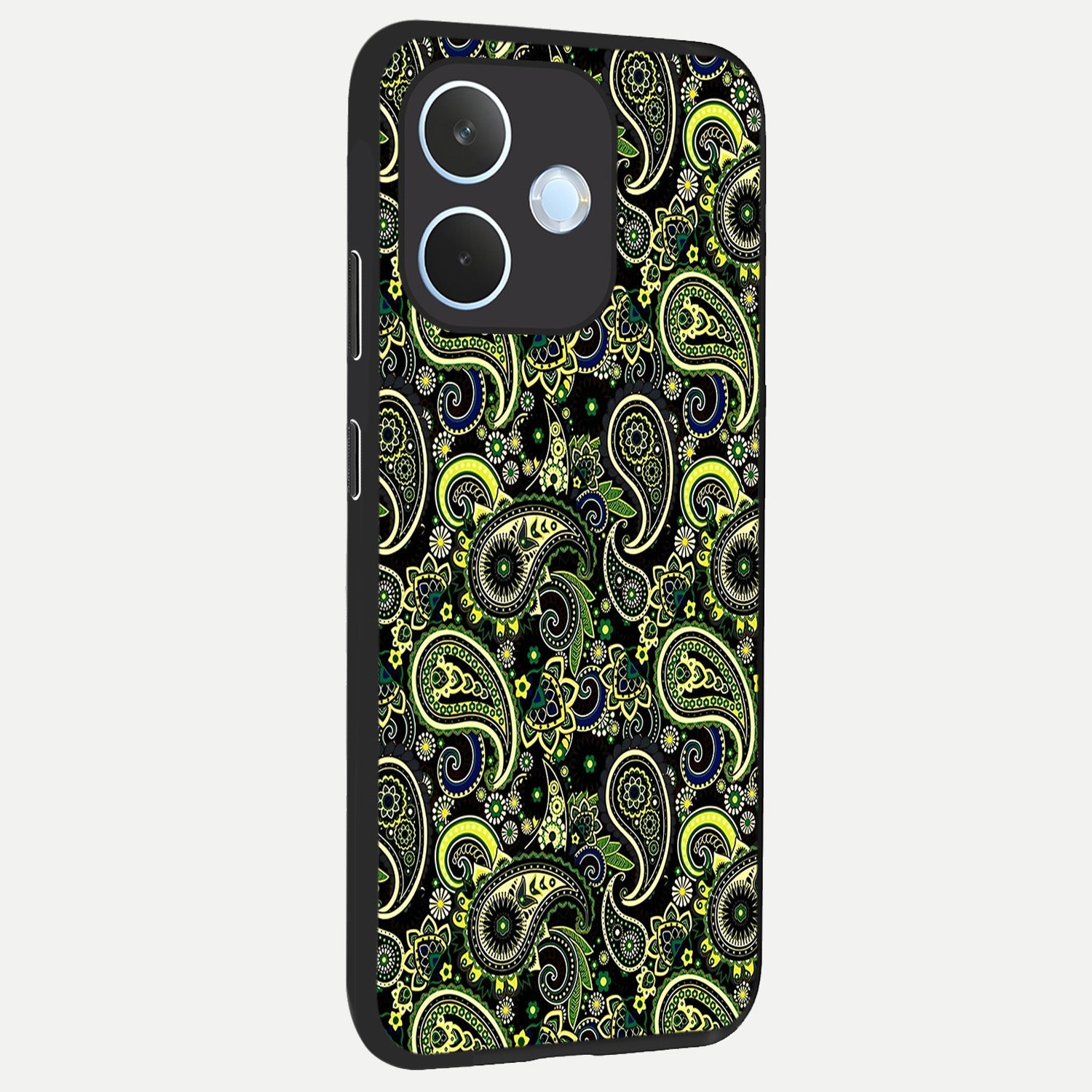  Green Lemon back cover For Oppo Reno 15 Pro mini slim fit glass case with vibrant aesthetic design
