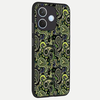  Green Lemon back cover For Oppo Reno 15 Pro mini slim fit glass case with vibrant aesthetic design