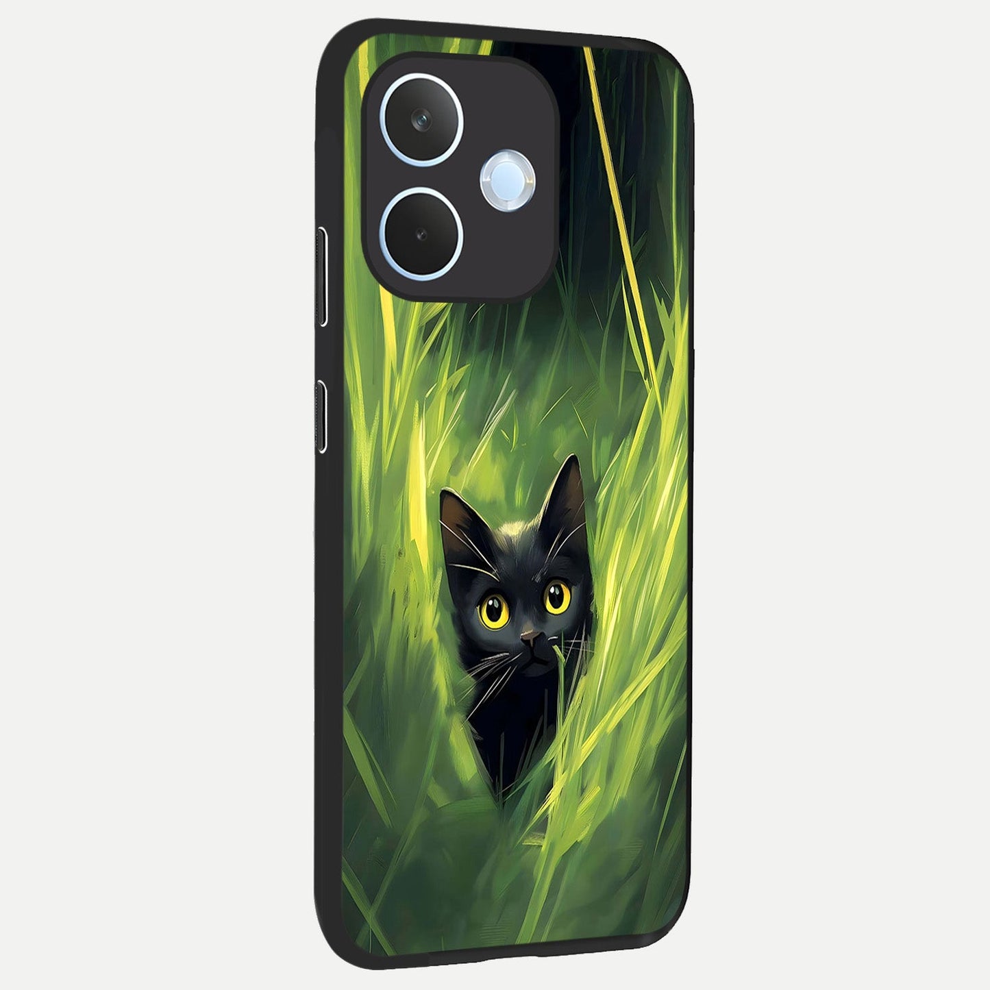  Hidden Cat Whisper back cover For Oppo Reno 15 Pro mini slim fit glass case with vibrant aesthetic design