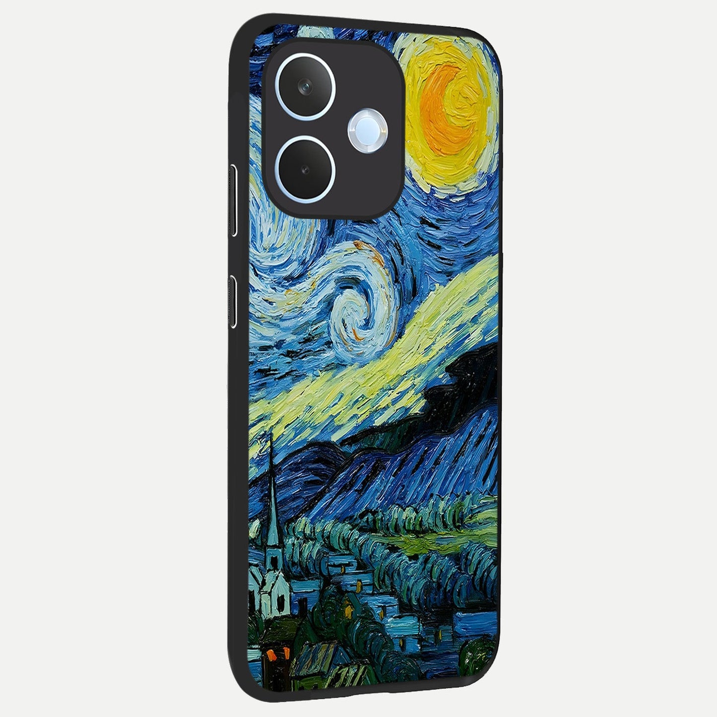  Inspired Van Gogh Art back cover For Oppo Reno 15 Pro mini slim fit glass case with vibrant aesthetic design