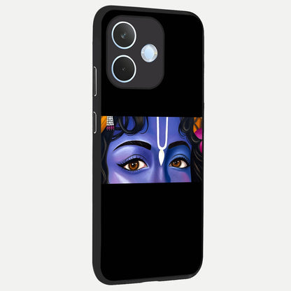  Krishna Eye back cover For Oppo Reno 15 Pro mini slim fit glass case with vibrant aesthetic design