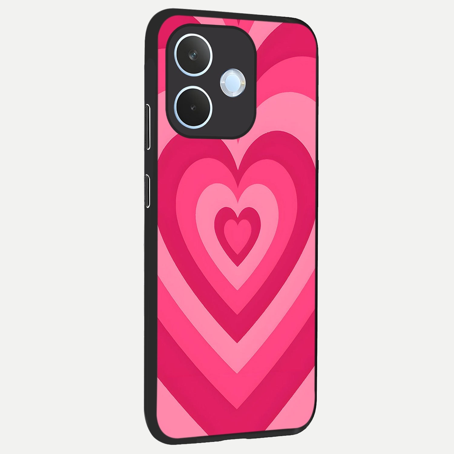  Layered Love Hearts back cover For Oppo Reno 15 Pro mini slim fit glass case with vibrant aesthetic design