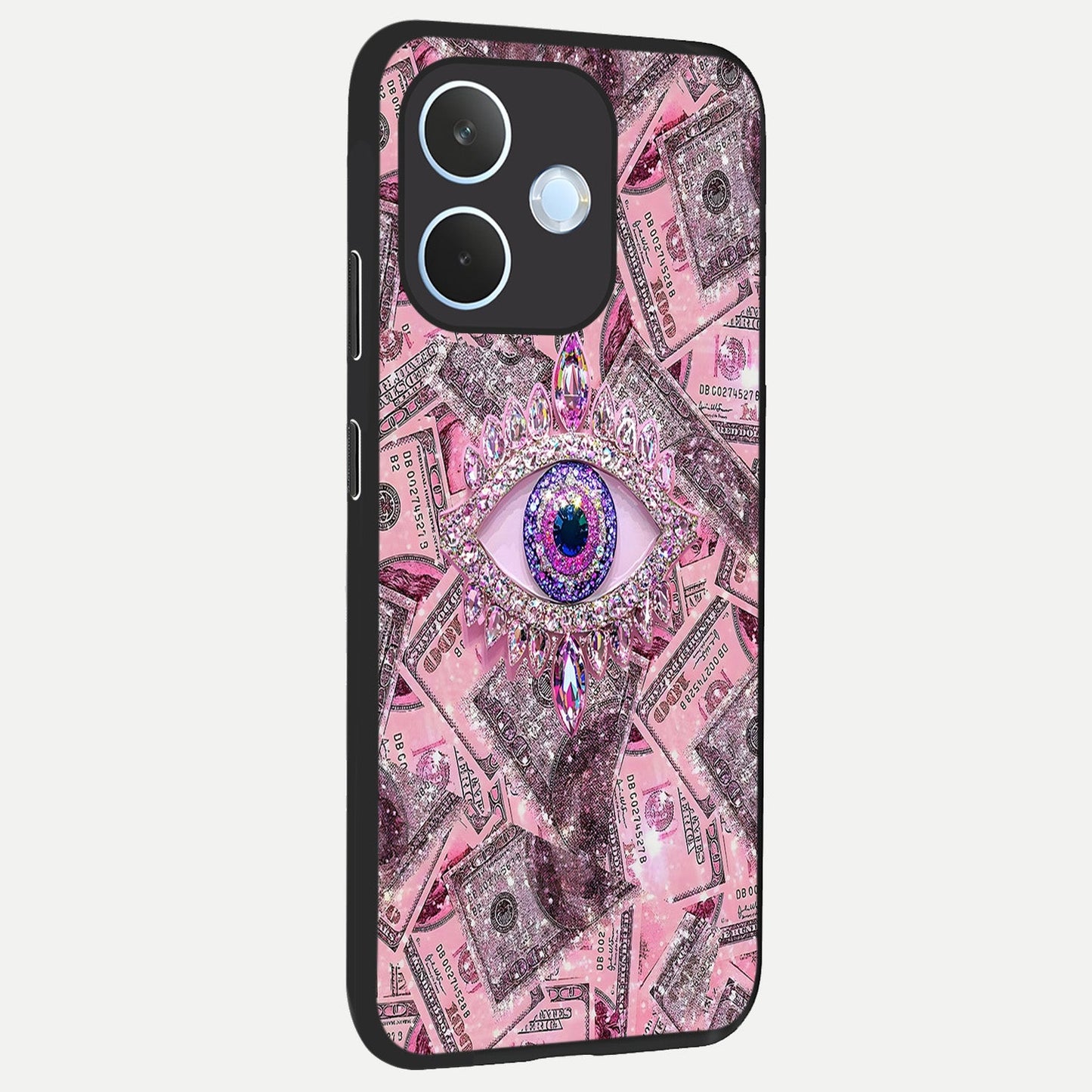  Money Eye Luxe back cover For Oppo Reno 15 Pro mini slim fit glass case with vibrant aesthetic design