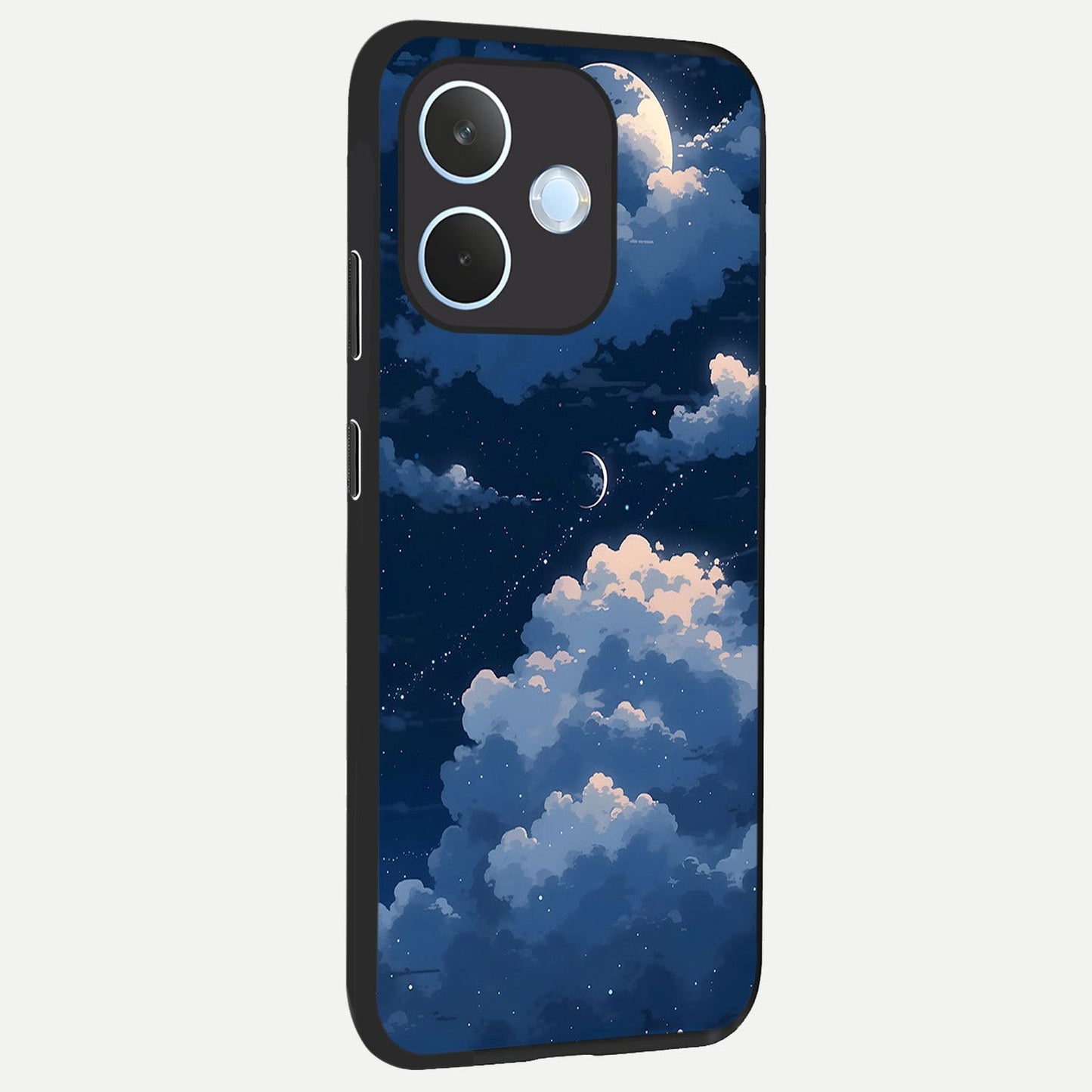  Moon Dream Haze back cover For Oppo Reno 15 Pro mini slim fit glass case with vibrant aesthetic design