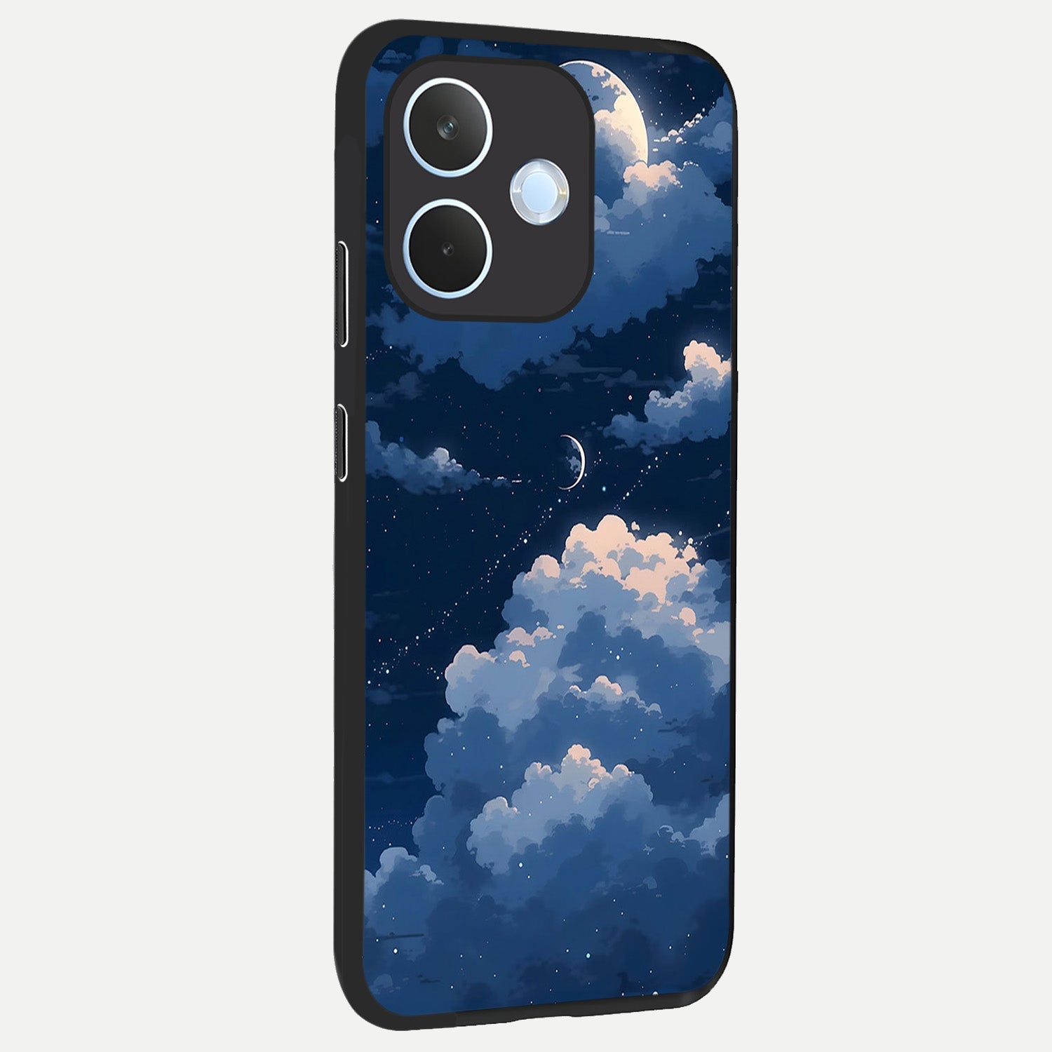  Moon Dream Haze back cover For Oppo Reno 15 Pro mini slim fit glass case with vibrant aesthetic design