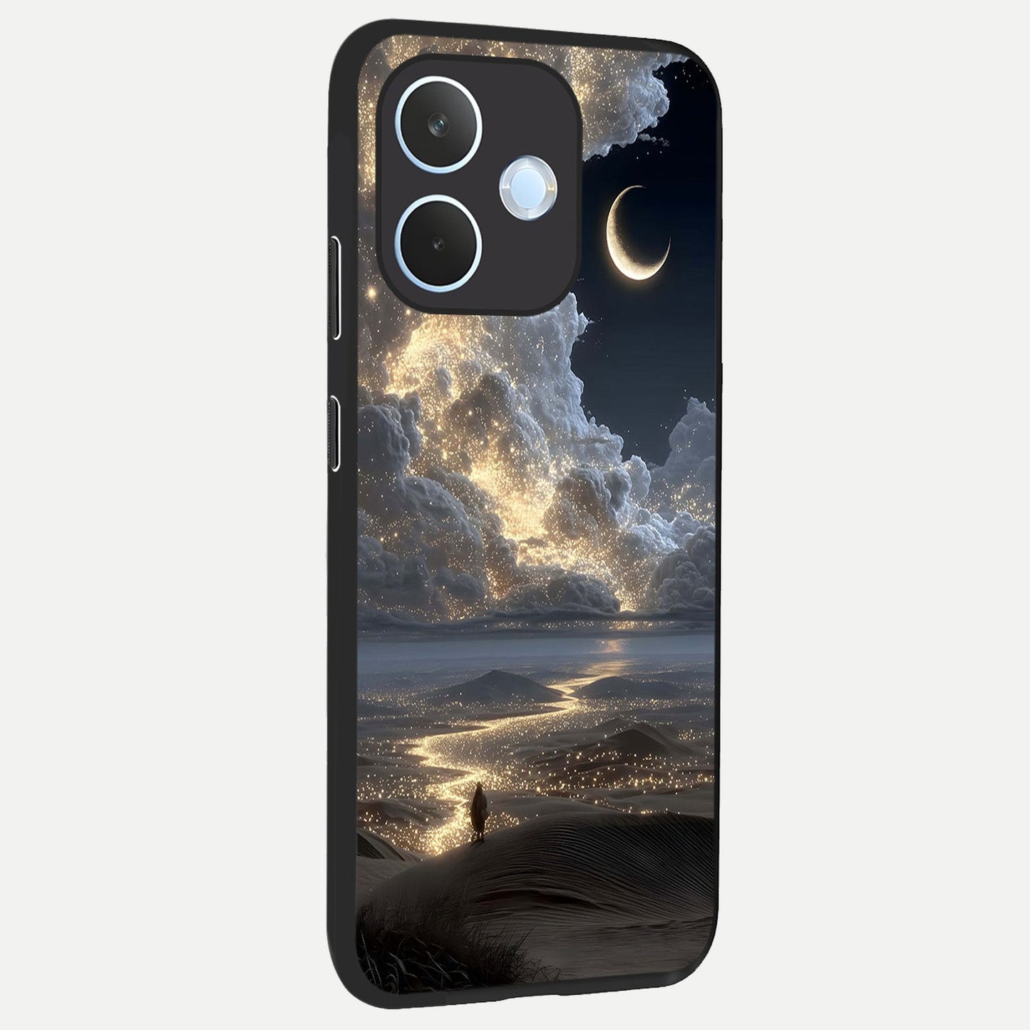  Moonlight Spark Path back cover For Oppo Reno 15 Pro mini slim fit glass case with vibrant aesthetic design