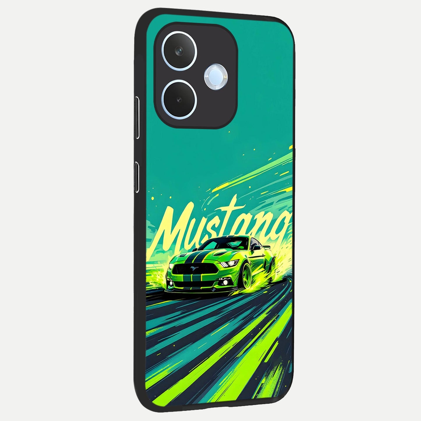  Mustang Bang back cover For Oppo Reno 15 Pro mini slim fit glass case with vibrant aesthetic design