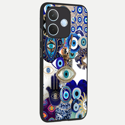  Mystic Charm Eye back cover For Oppo Reno 15 Pro mini slim fit glass case with vibrant aesthetic design
