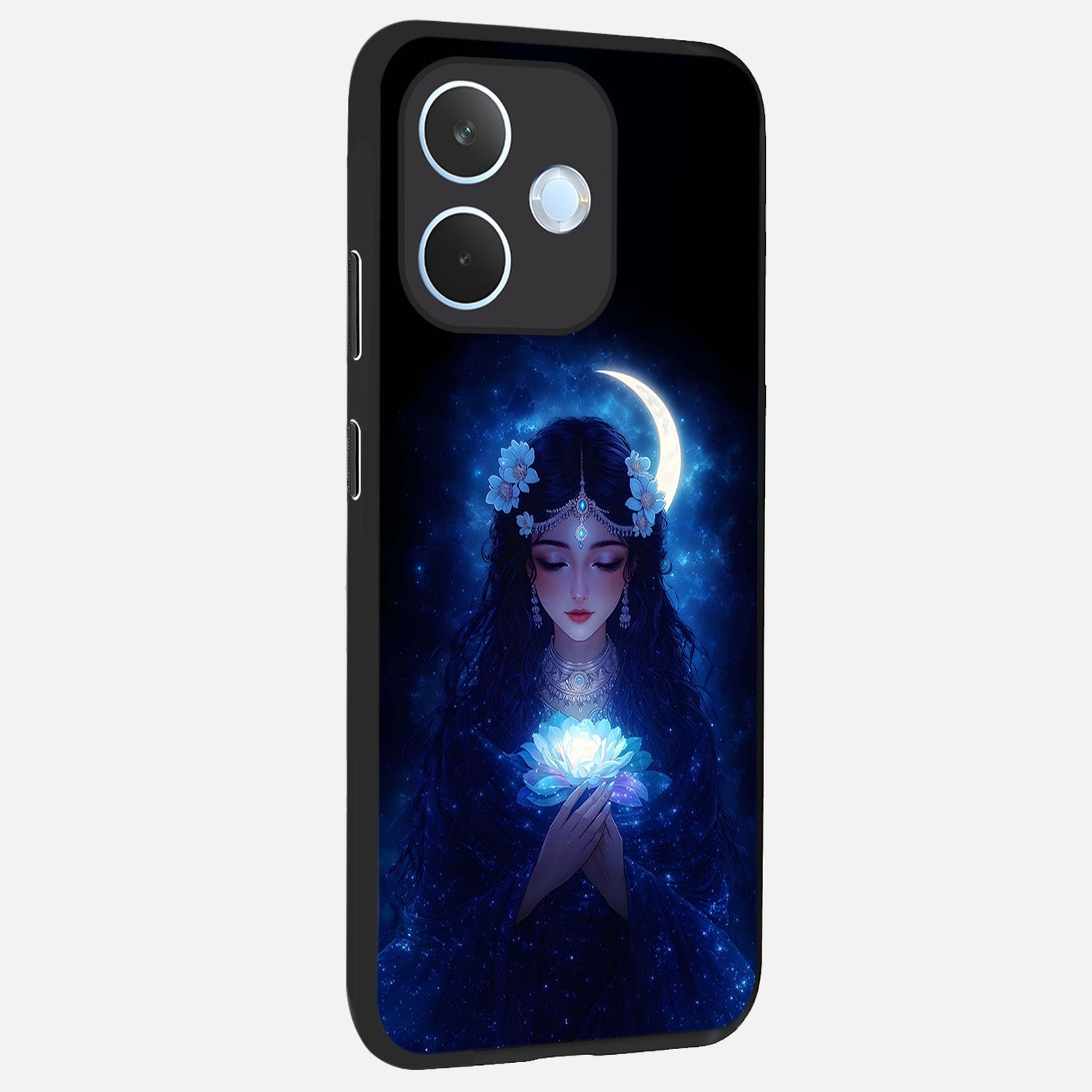  Mystic Moon Queen back cover For Oppo Reno 15 Pro mini slim fit glass case with vibrant aesthetic design