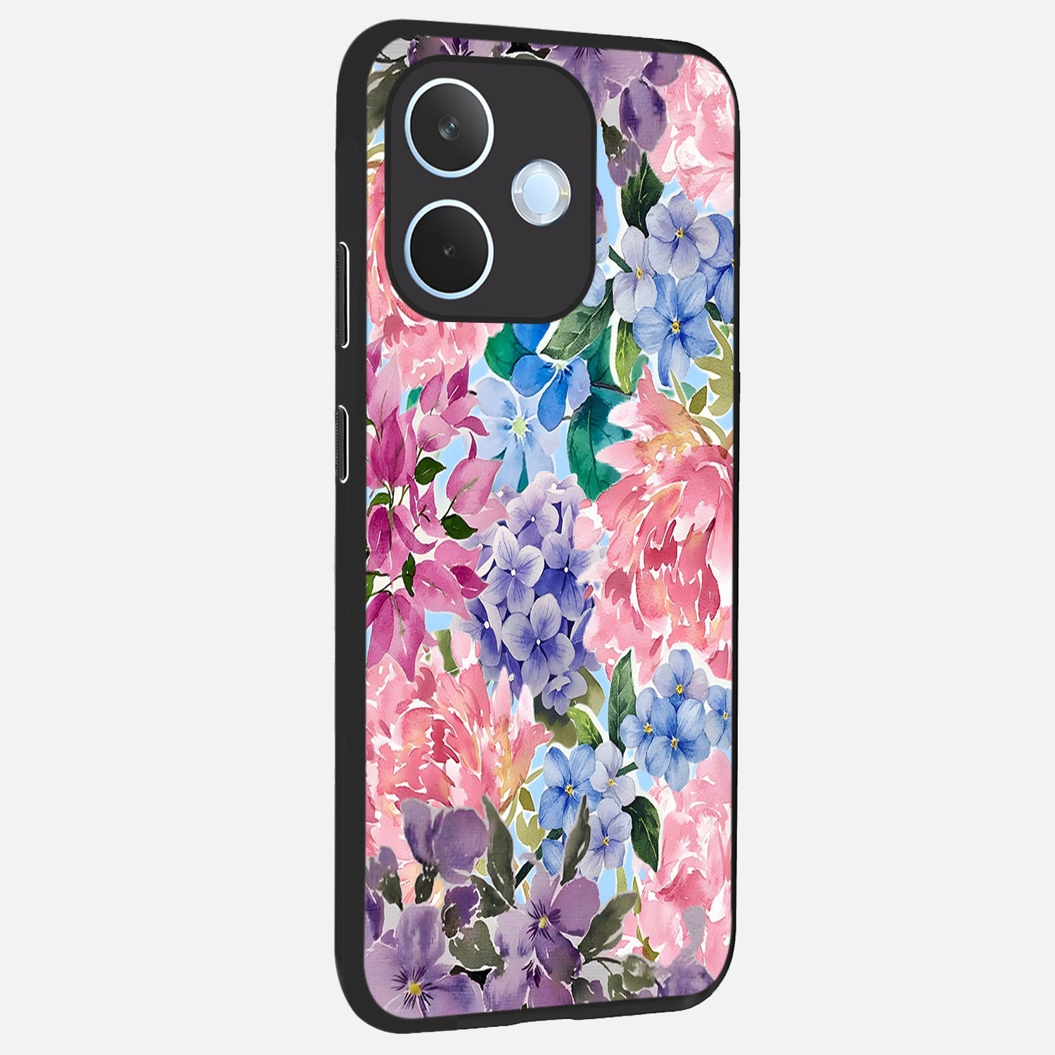  Pastel Floral Mix back cover For Oppo Reno 15 Pro mini slim fit glass case with vibrant aesthetic design