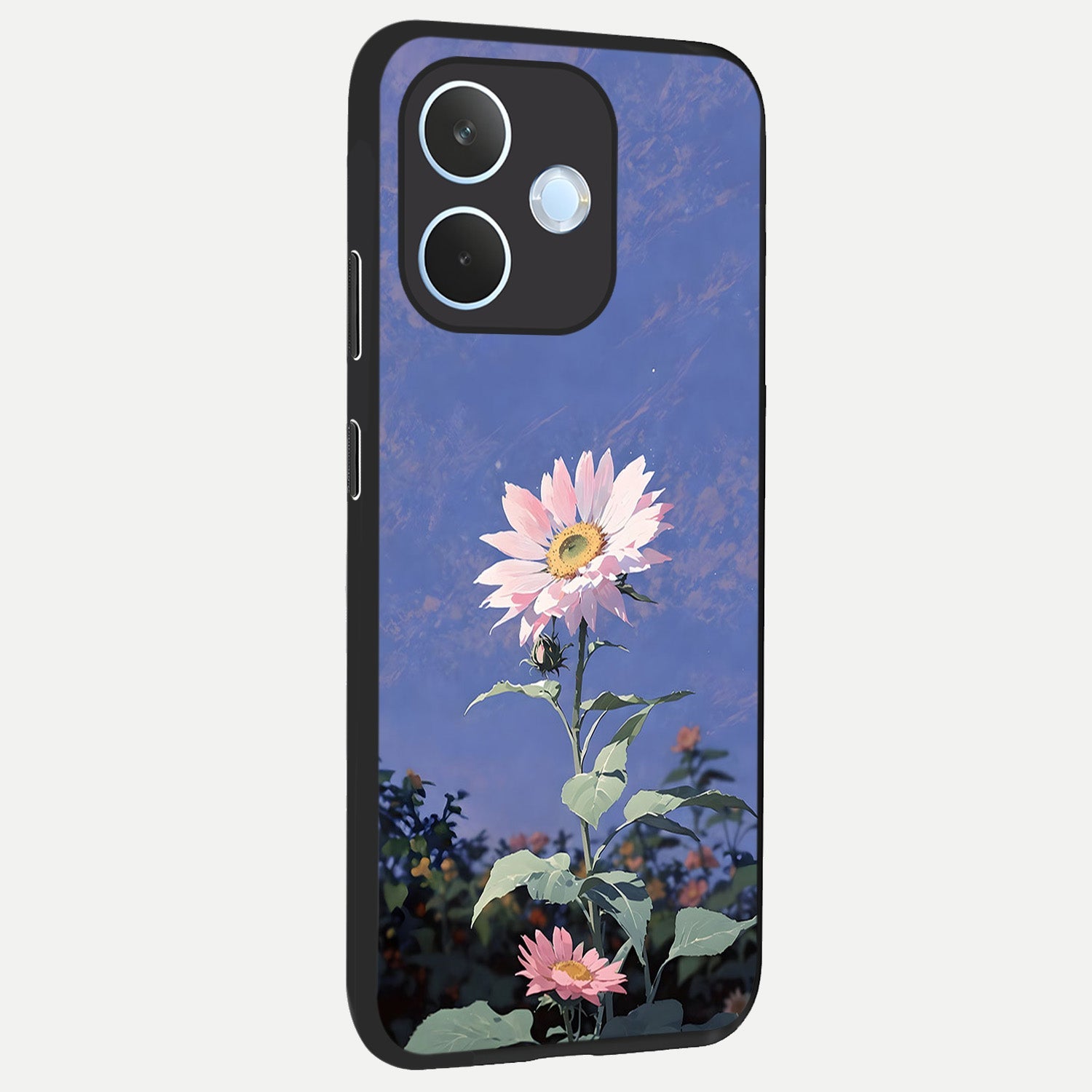  Pink Shells Outline back cover For Oppo Reno 15 Pro mini slim fit glass case with vibrant aesthetic design