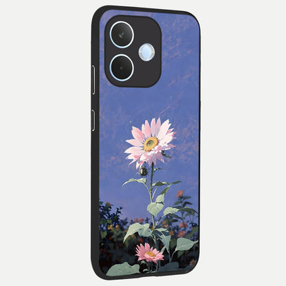  Pink Shells Outline back cover For Oppo Reno 15 Pro mini slim fit glass case with vibrant aesthetic design