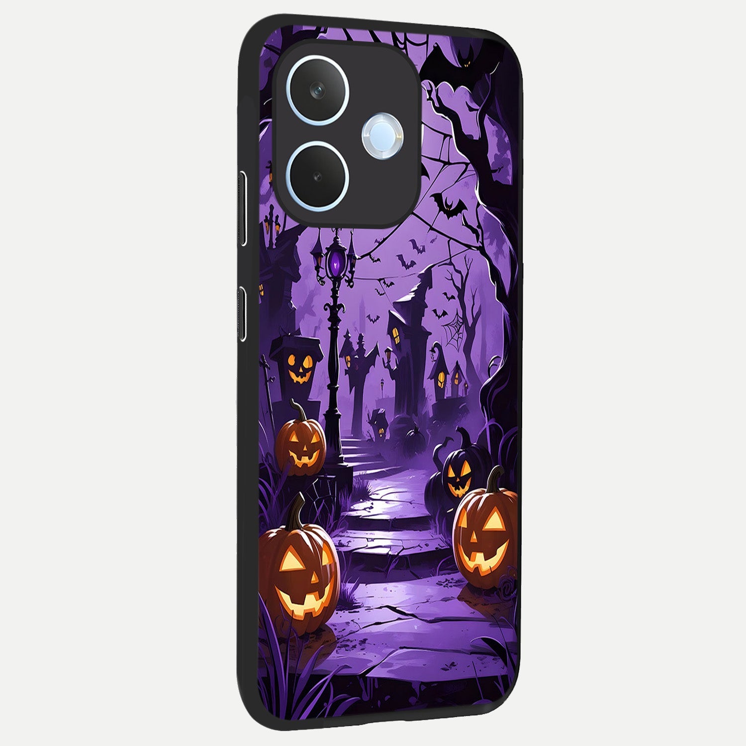  Pumpkin Patch Halloween back cover For Oppo Reno 15 Pro mini slim fit glass case with vibrant aesthetic design