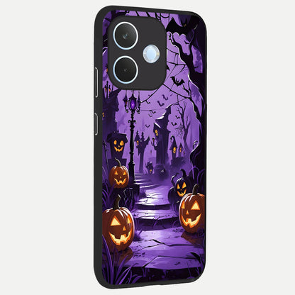 Pumpkin Patch Halloween back cover For Oppo Reno 15 Pro mini slim fit glass case with vibrant aesthetic design