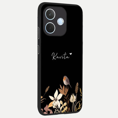  Quiet Garden Tune Custom Name back cover For Oppo Reno 15 Pro mini slim fit glass case with vibrant aesthetic design