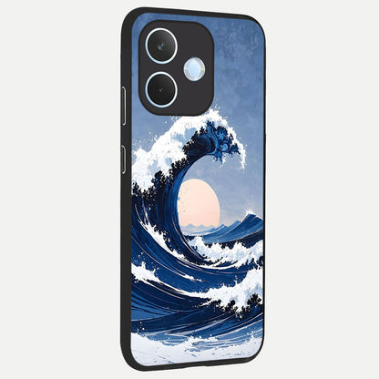  Rising Tide Power back cover For Oppo Reno 15 Pro mini slim fit glass case with vibrant aesthetic design