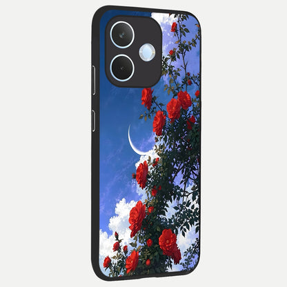  Rose Drift Flowers back cover For Oppo Reno 15 Pro mini slim fit glass case with vibrant aesthetic design