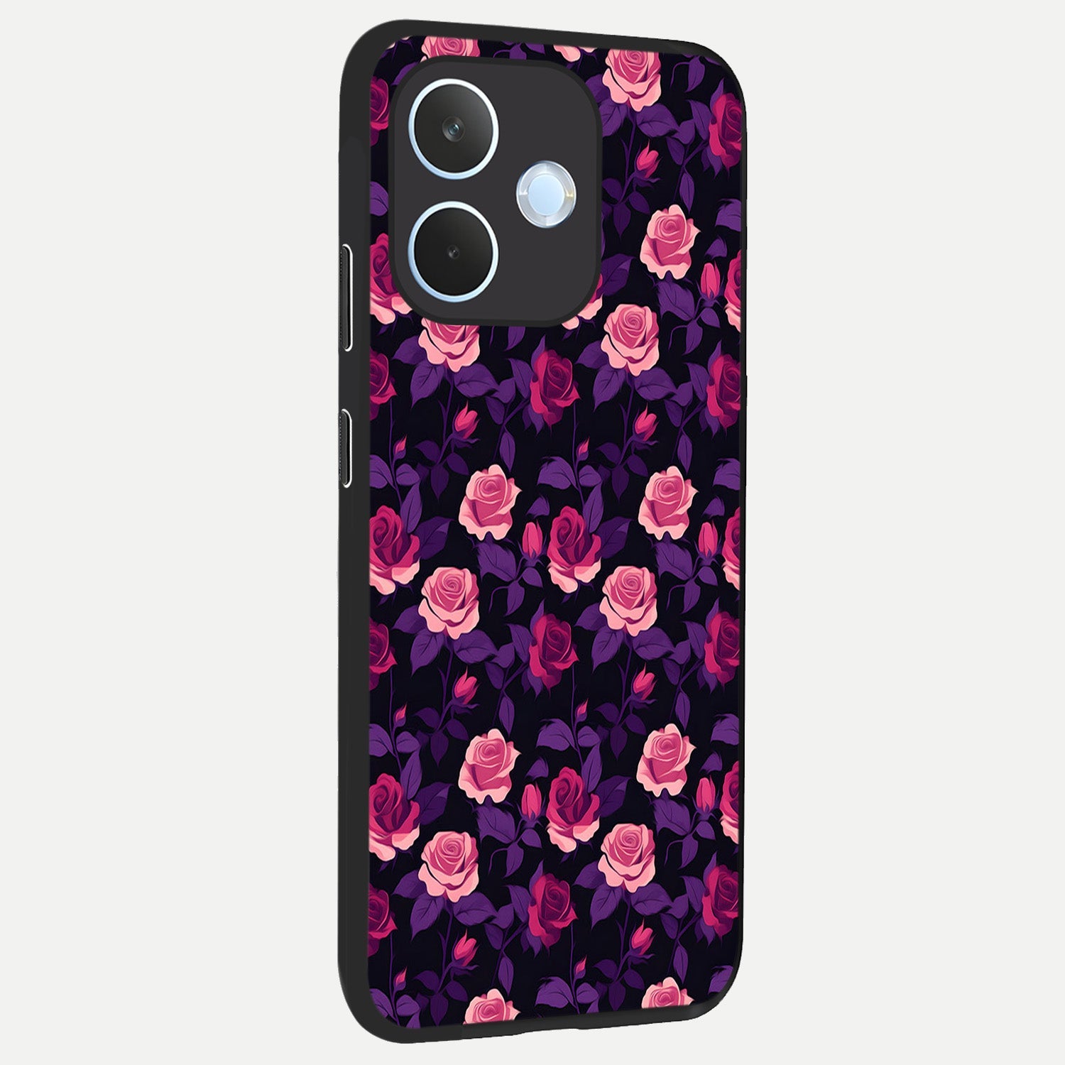  Rose Garden Twilight back cover For Oppo Reno 15 Pro mini slim fit glass case with vibrant aesthetic design