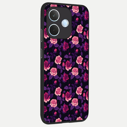  Rose Garden Twilight back cover For Oppo Reno 15 Pro mini slim fit glass case with vibrant aesthetic design