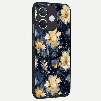  Royal Petal Dream back cover For Oppo Reno 15 Pro mini slim fit glass case with vibrant aesthetic design