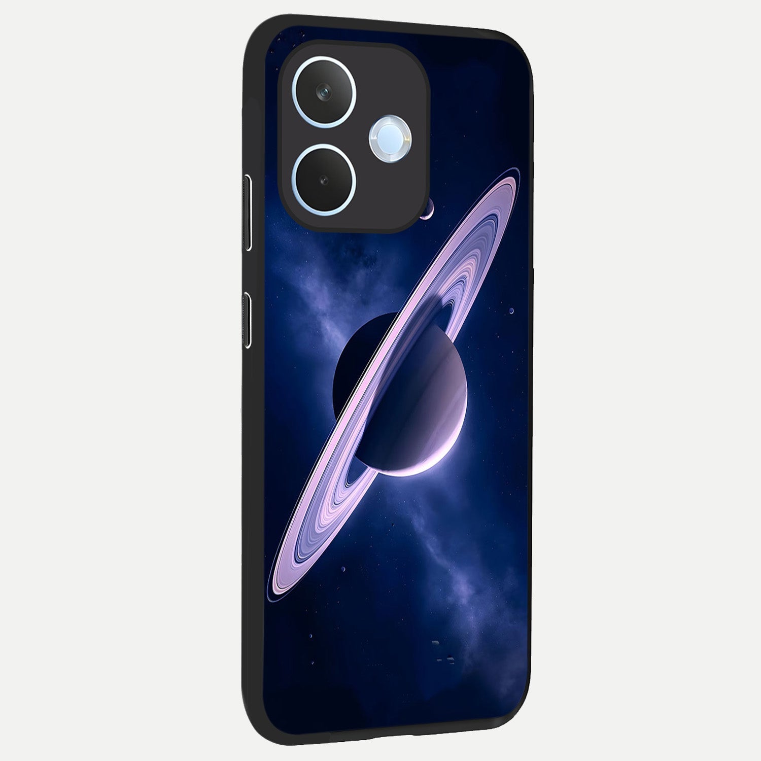  Saturn Ring Mystique back cover For Oppo Reno 15 Pro mini slim fit glass case with vibrant aesthetic design
