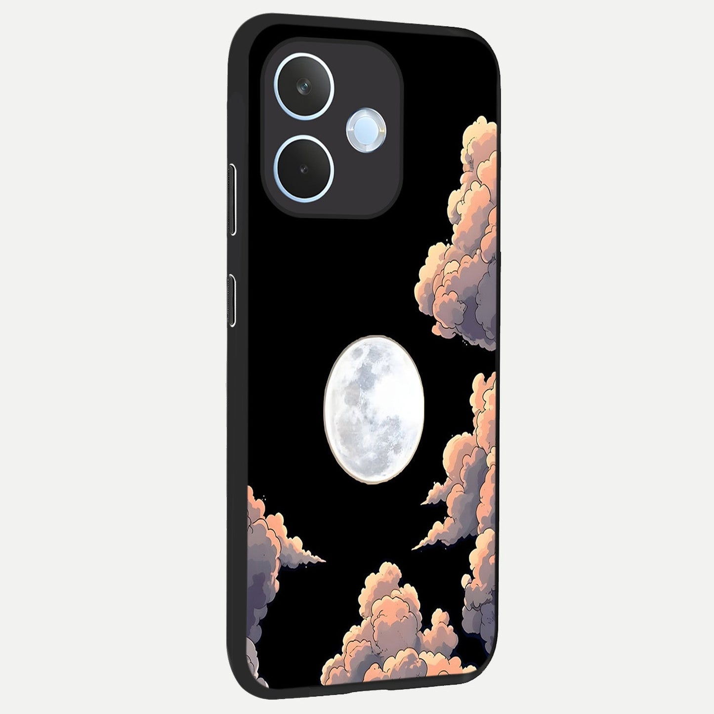  Shade Cloud Moon back cover For Oppo Reno 15 Pro mini slim fit glass case with vibrant aesthetic design