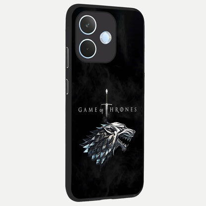  Throne Wolf Legacy back cover For Oppo Reno 15 Pro mini slim fit glass case with vibrant aesthetic design