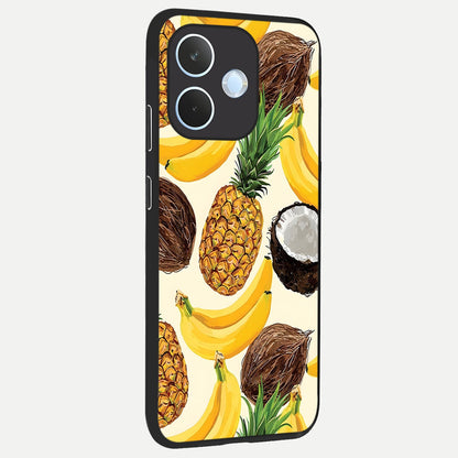  Tropical Fruit Mood back cover For Oppo Reno 15 Pro mini slim fit glass case with vibrant aesthetic design