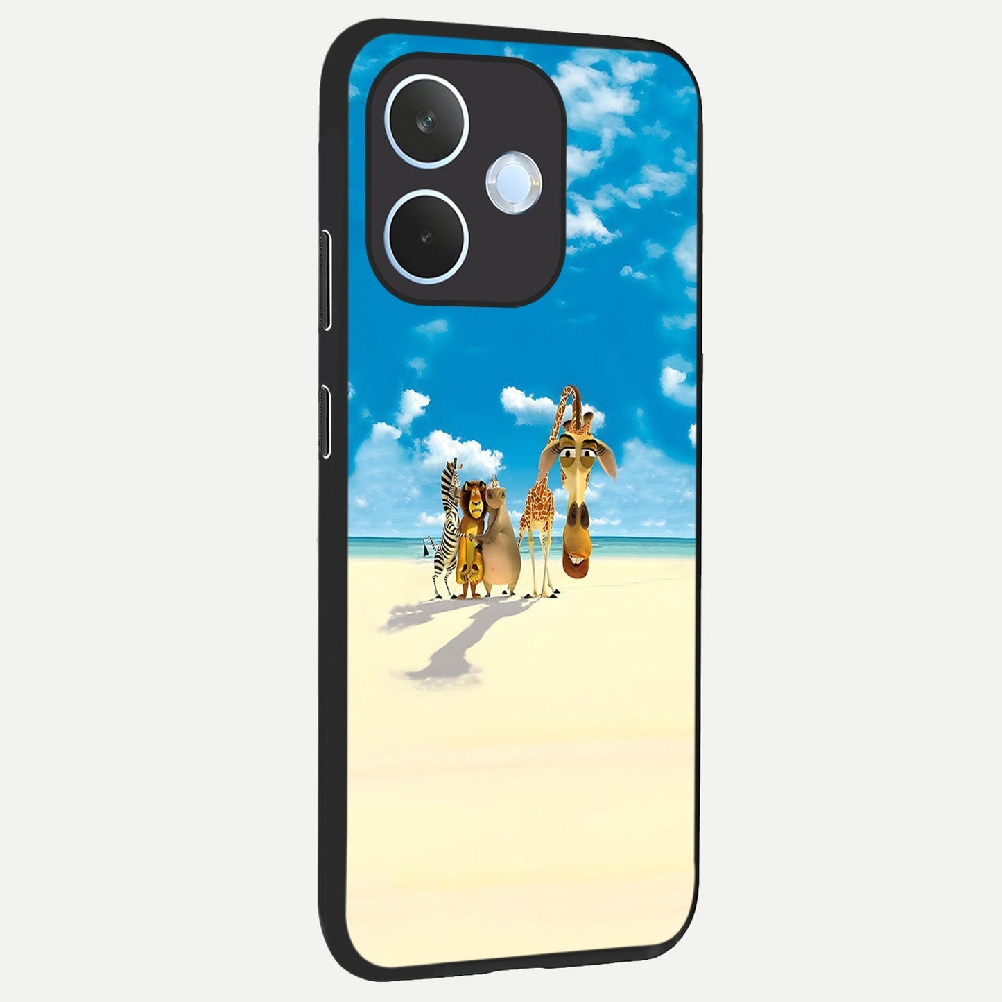  Tropical Fun Squad back cover For Oppo Reno 15 Pro mini slim fit glass case with vibrant aesthetic design