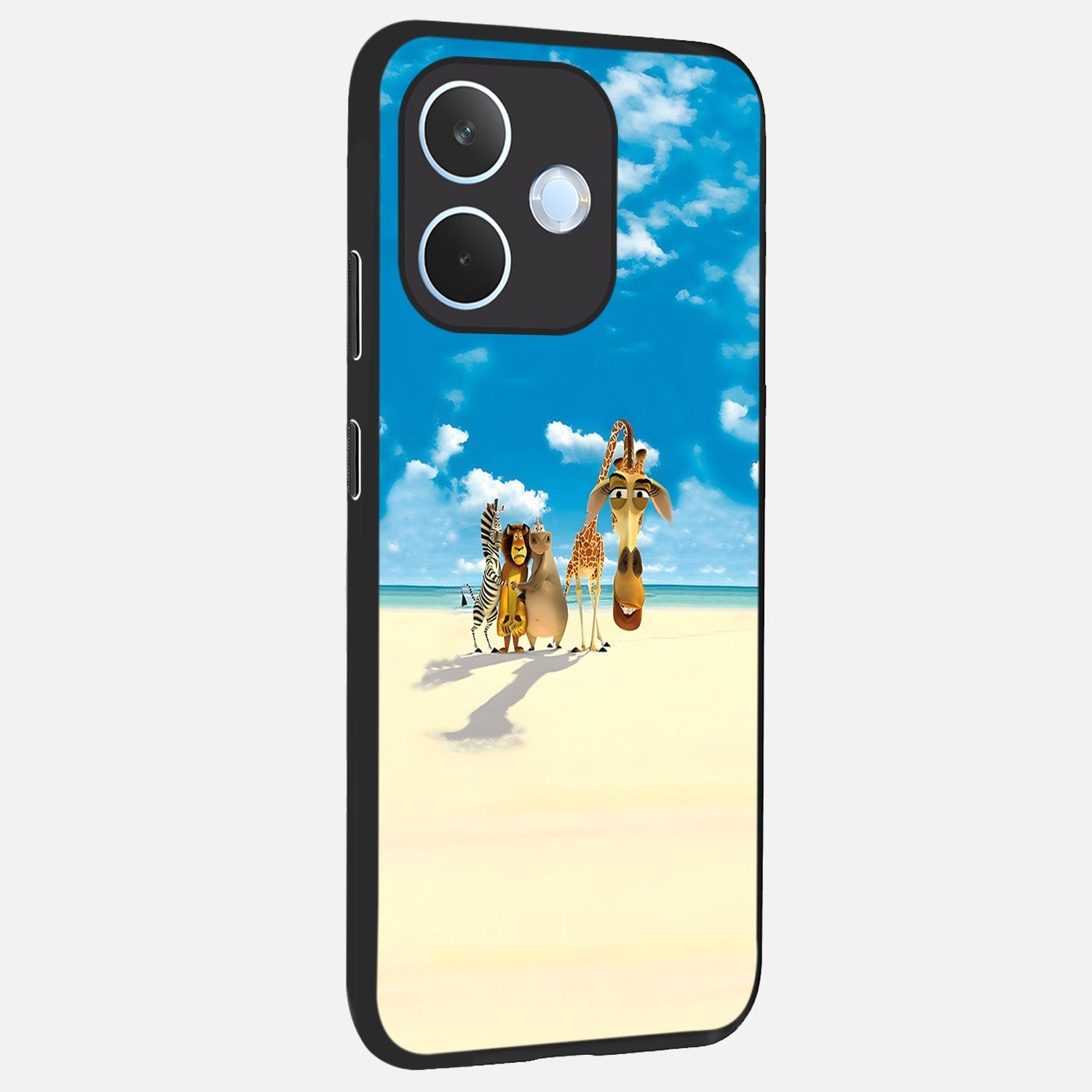  Tropical Fun Squad back cover For Oppo Reno 15 Pro mini slim fit glass case with vibrant aesthetic design