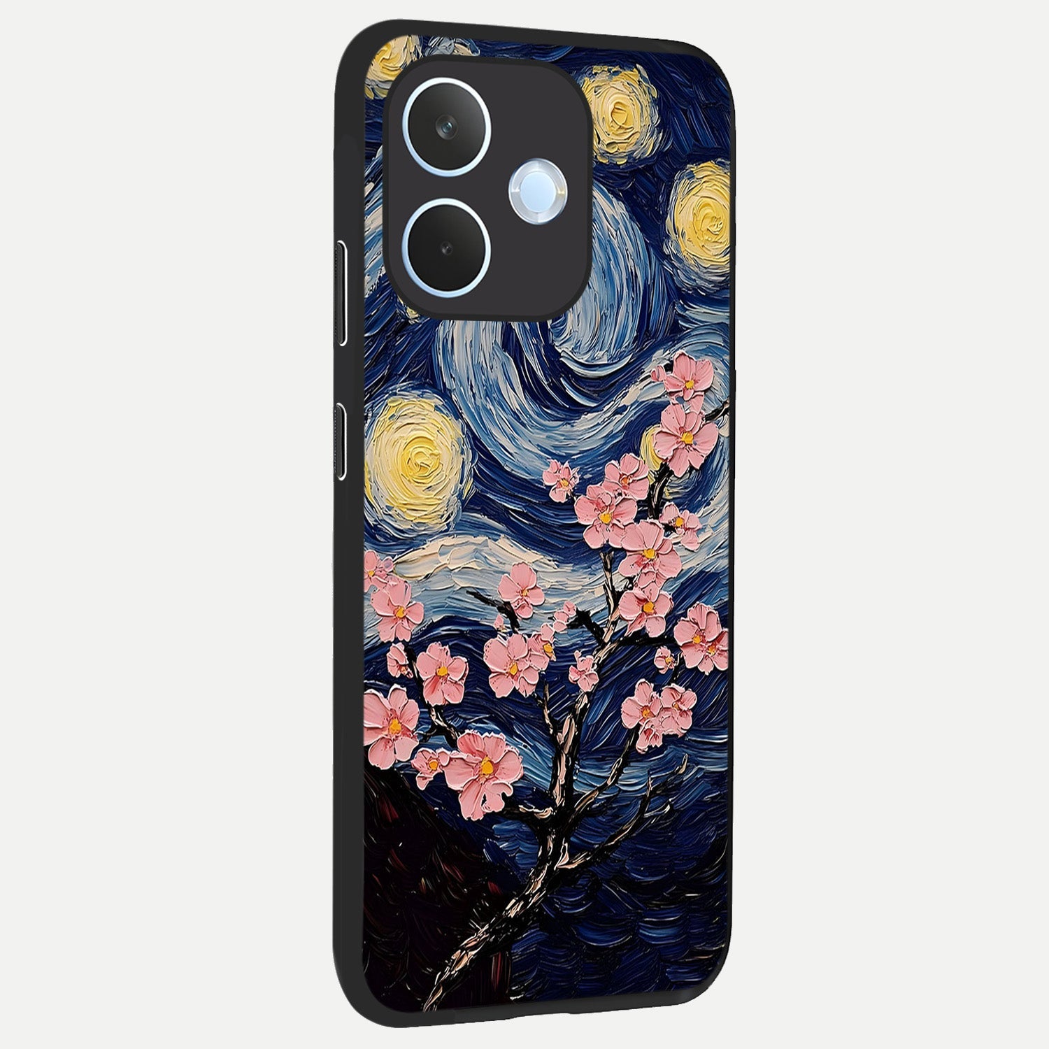  Van Gogh Scenery back cover For Oppo Reno 15 Pro mini slim fit glass case with vibrant aesthetic design