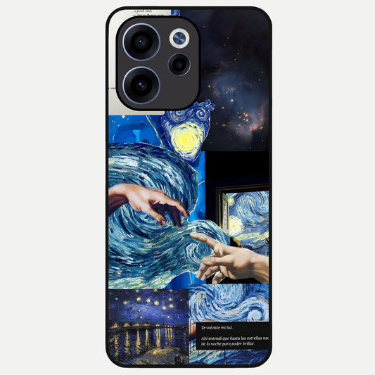  Aesthetic Vando Hands Glass Case For Oppo Reno 15c back cover – full design glossy printed glass finish
