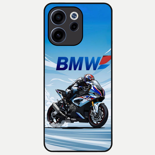  BMW Power Drift Glass Case For Oppo Reno 15c back cover – full design glossy printed glass finish