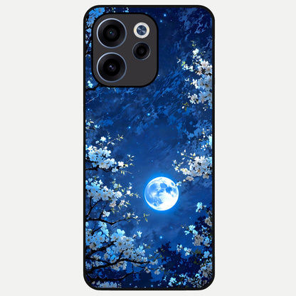  Blossom Moonlight Sky Glass Case For Oppo Reno 15c back cover – full design glossy printed glass finish