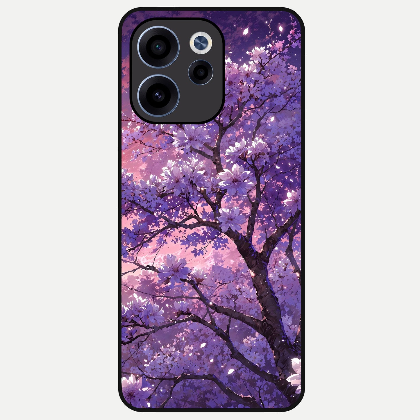  Blossom Tree Glass Case For Oppo Reno 15c back cover – full design glossy printed glass finish