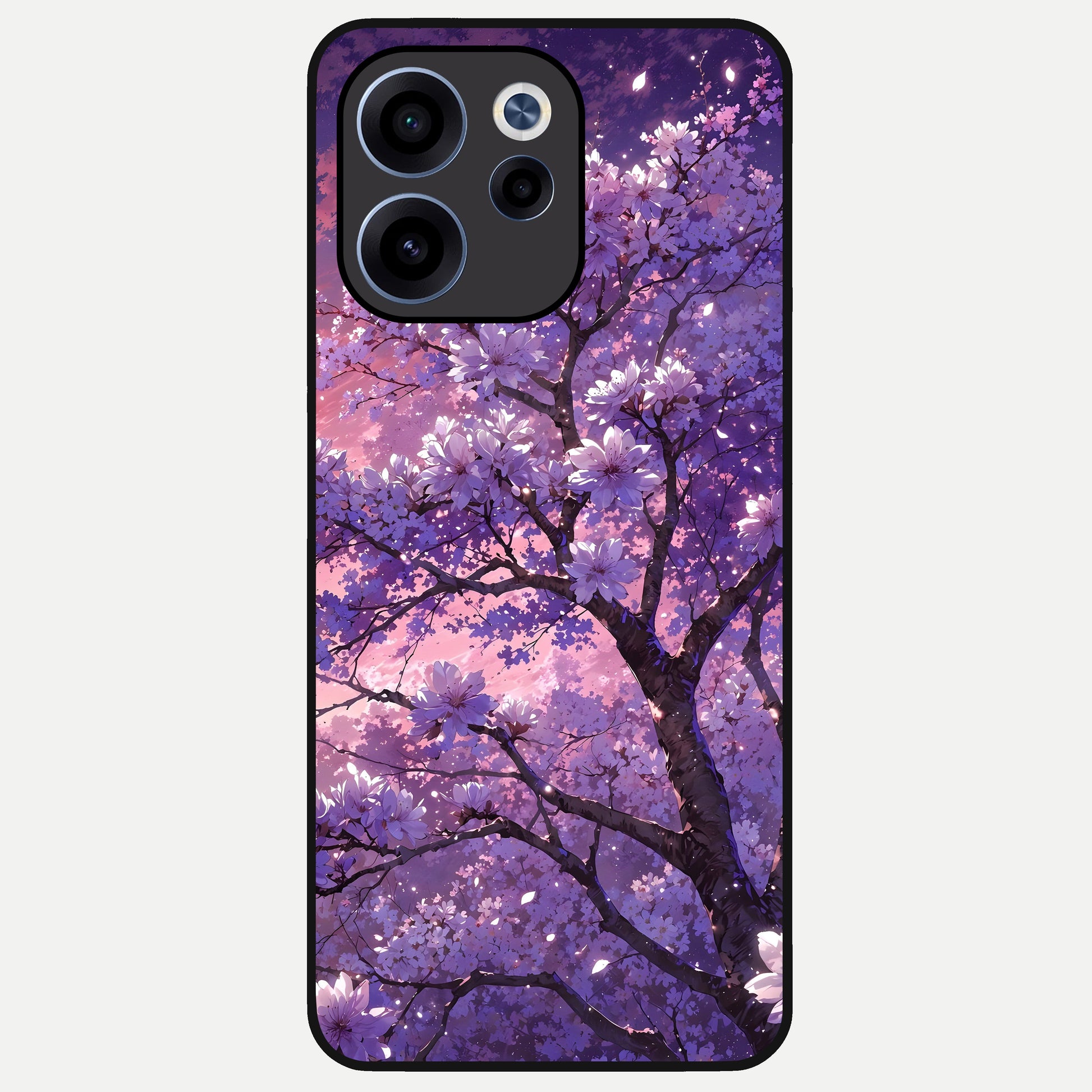  Blossom Tree Glass Case For Oppo Reno 15c back cover – full design glossy printed glass finish